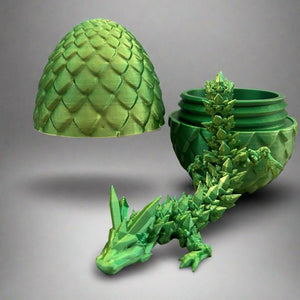 3D Printed Dragon in Egg - various colours