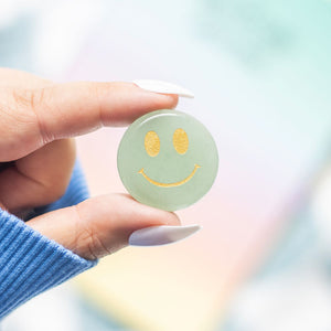 Happy Face Crystal Token