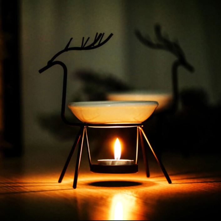 Reindeer Wax Melt Burner - Black