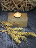 Load image into Gallery viewer, Handmade Oak Tealight Holders
