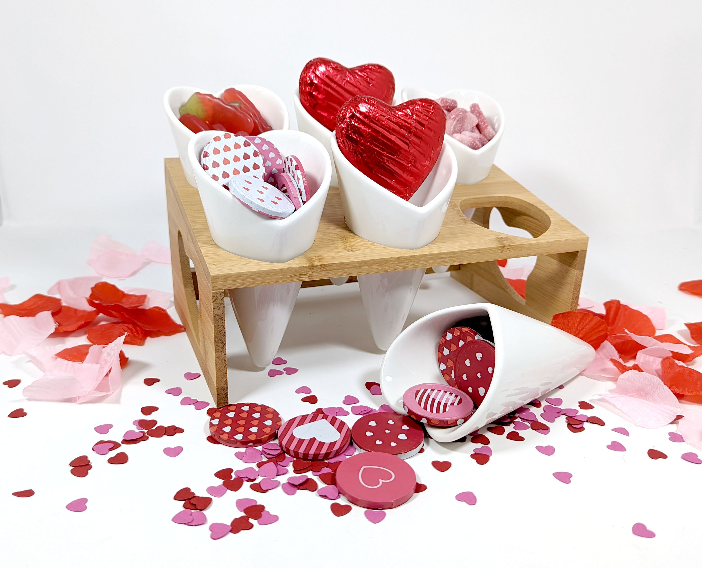 Ceramic Heart Snacking Station