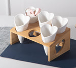 Load image into Gallery viewer, Ceramic Heart Snacking Station
